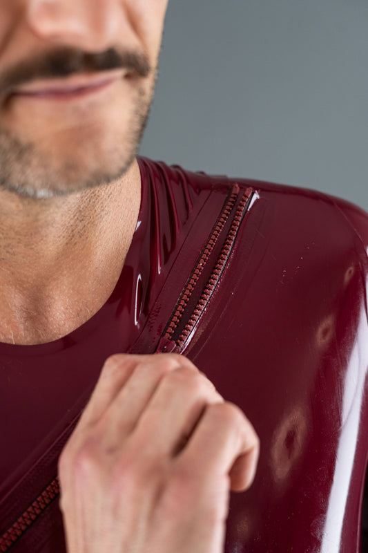 DIAGONAL ZIP SUIT