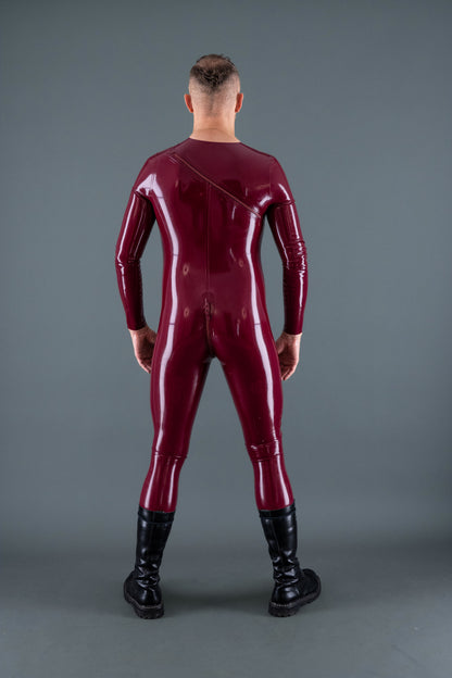 DIAGONAL ZIP SUIT