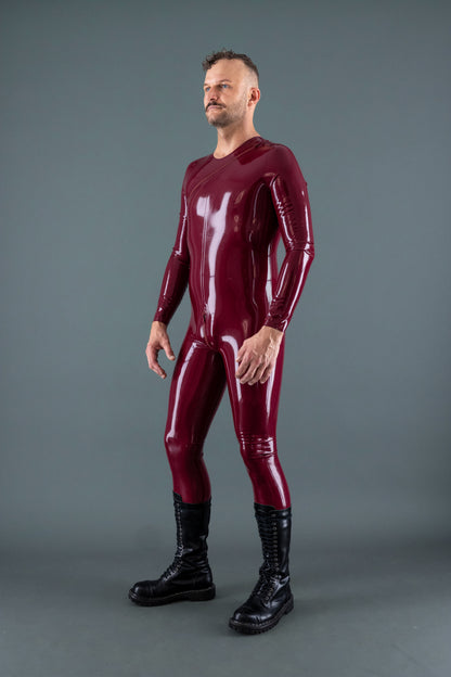 DIAGONAL ZIP SUIT