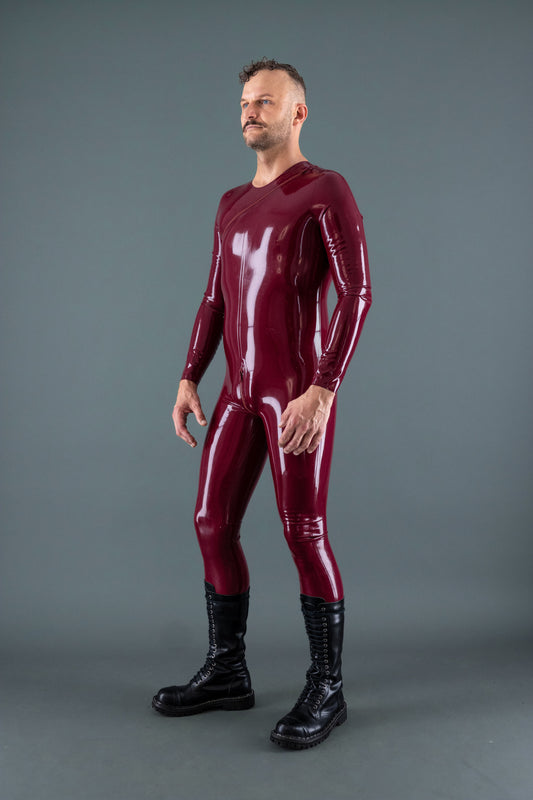 DIAGONAL ZIP SUIT