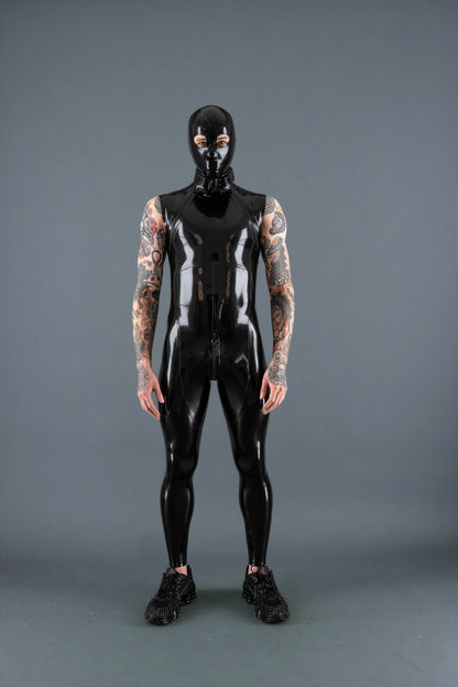 Sleeveless Biker Zip Suit