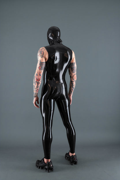 Sleeveless Biker Zip Suit