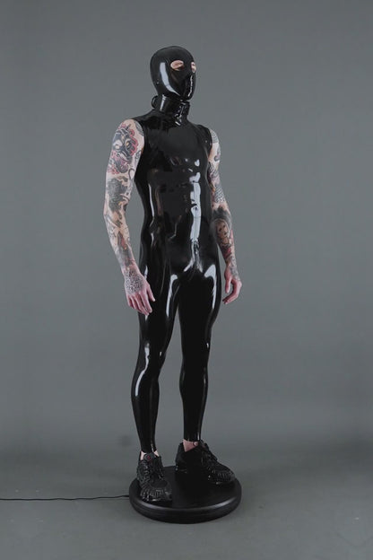 Sleeveless Biker Zip Suit