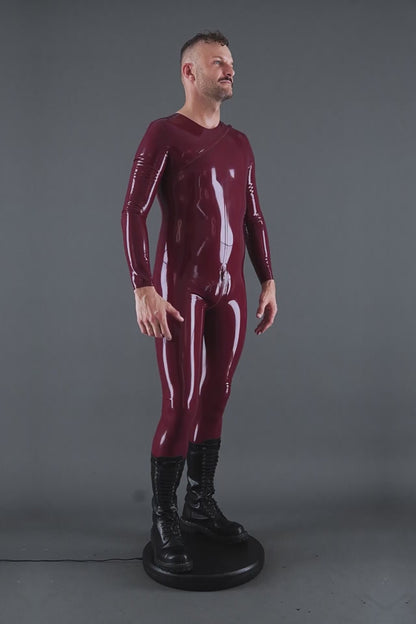 DIAGONAL ZIP SUIT